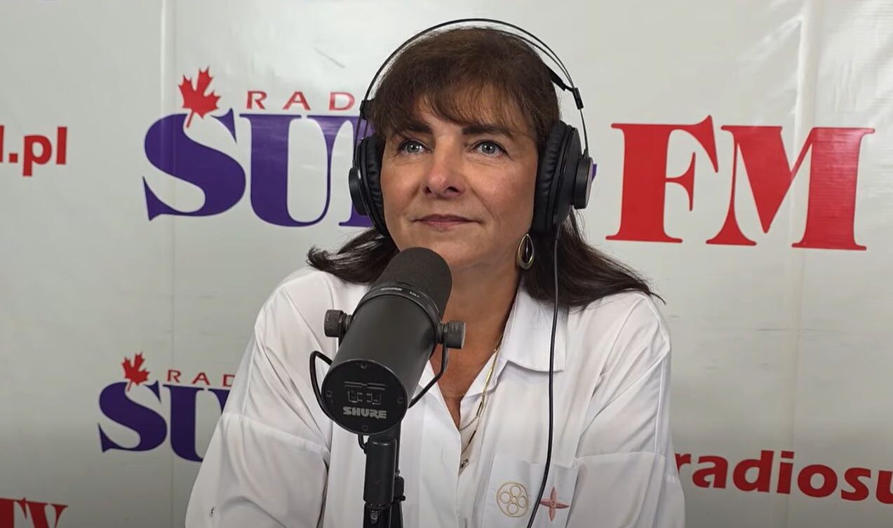 Wójt Baranowa Bogumiła Lewandowska-Siwek w rocmowie radiowej/ RadioSud/youtube