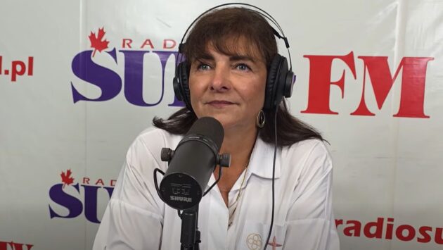 Wójt Baranowa Bogumiła Lewandowska-Siwek w rocmowie radiowej/ RadioSud/youtube
