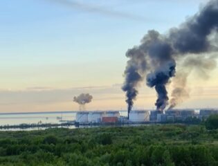 Ukraińskie drony zniszczyły instalacje naftowe w Petersburgu w dniu otwarcia forum Putina.
