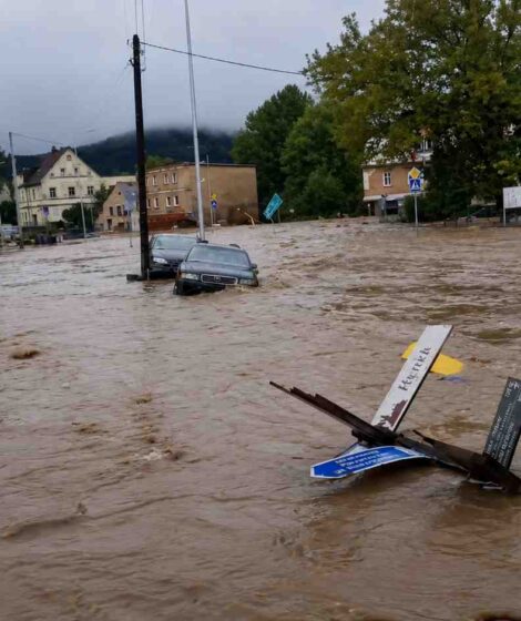 Powódź. Lądek Zdrój 15.09.2024. fot: Marcin Panek na FB