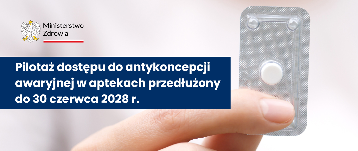 Pilotaż dostępu do antykoncepcji awaryjnej w aptekach przedłużony do 30 czerwca 2028 r.