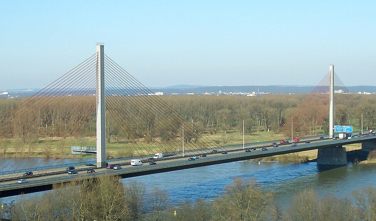Photo of Friedrich Ebert Bridge in Bonn, Germany.