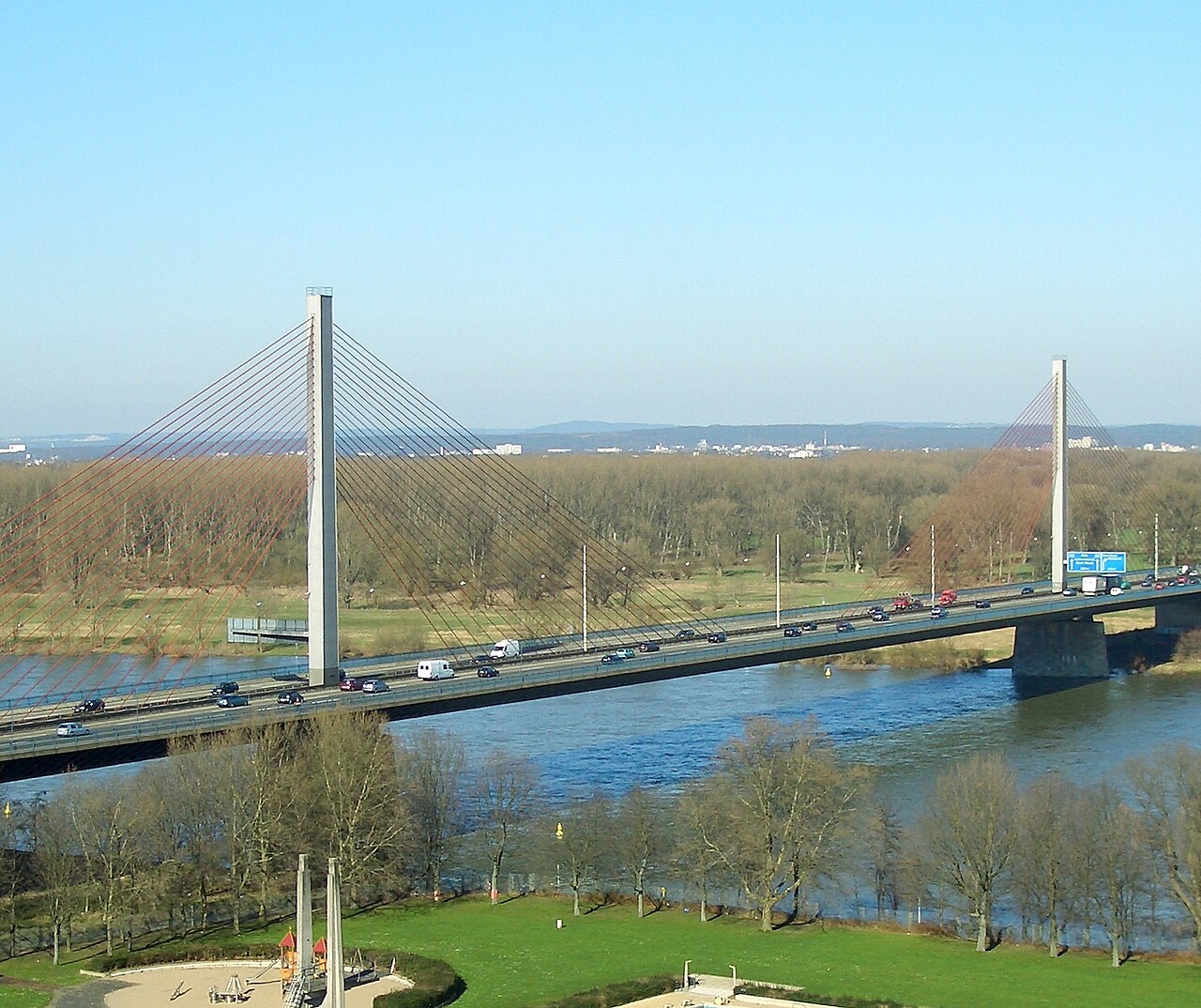 Photo of Friedrich Ebert Bridge in Bonn, Germany.