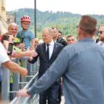 Tusk w Głuchołazach/ KPRM