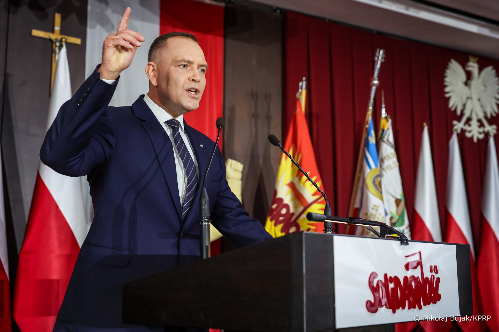 Karol Nawrocki Prezydent RP w rocznicę powstania NSZZ Solidarność. fot: Mikołaj Bujak KPRP