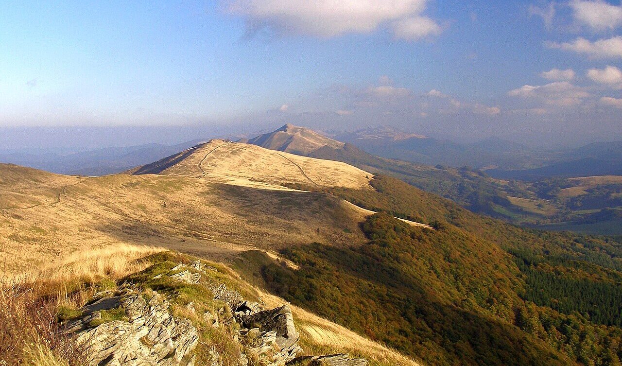 Bieszczady, połoniny. Autorstwa Henryk Bielamowicz - Praca własna, CC BY-SA 4.0