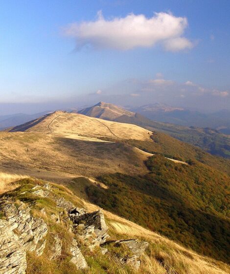 Bieszczady, połoniny. Autorstwa Henryk Bielamowicz - Praca własna, CC BY-SA 4.0