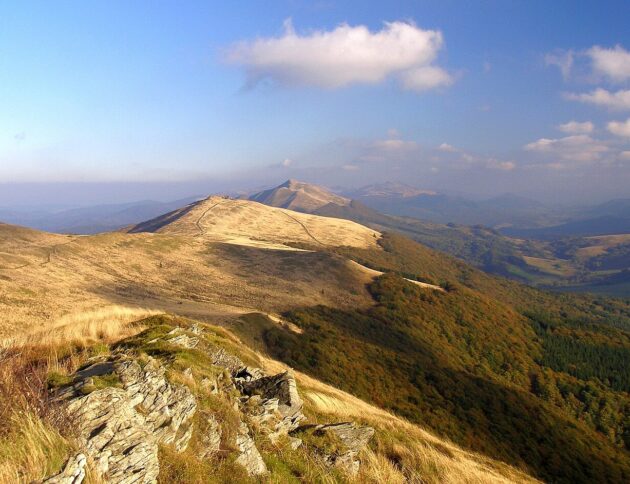 Bieszczady, połoniny. Autorstwa Henryk Bielamowicz - Praca własna, CC BY-SA 4.0