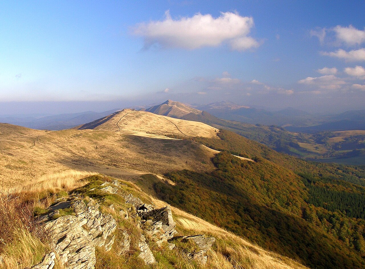 Bieszczady, połoniny. Autorstwa Henryk Bielamowicz - Praca własna, CC BY-SA 4.0