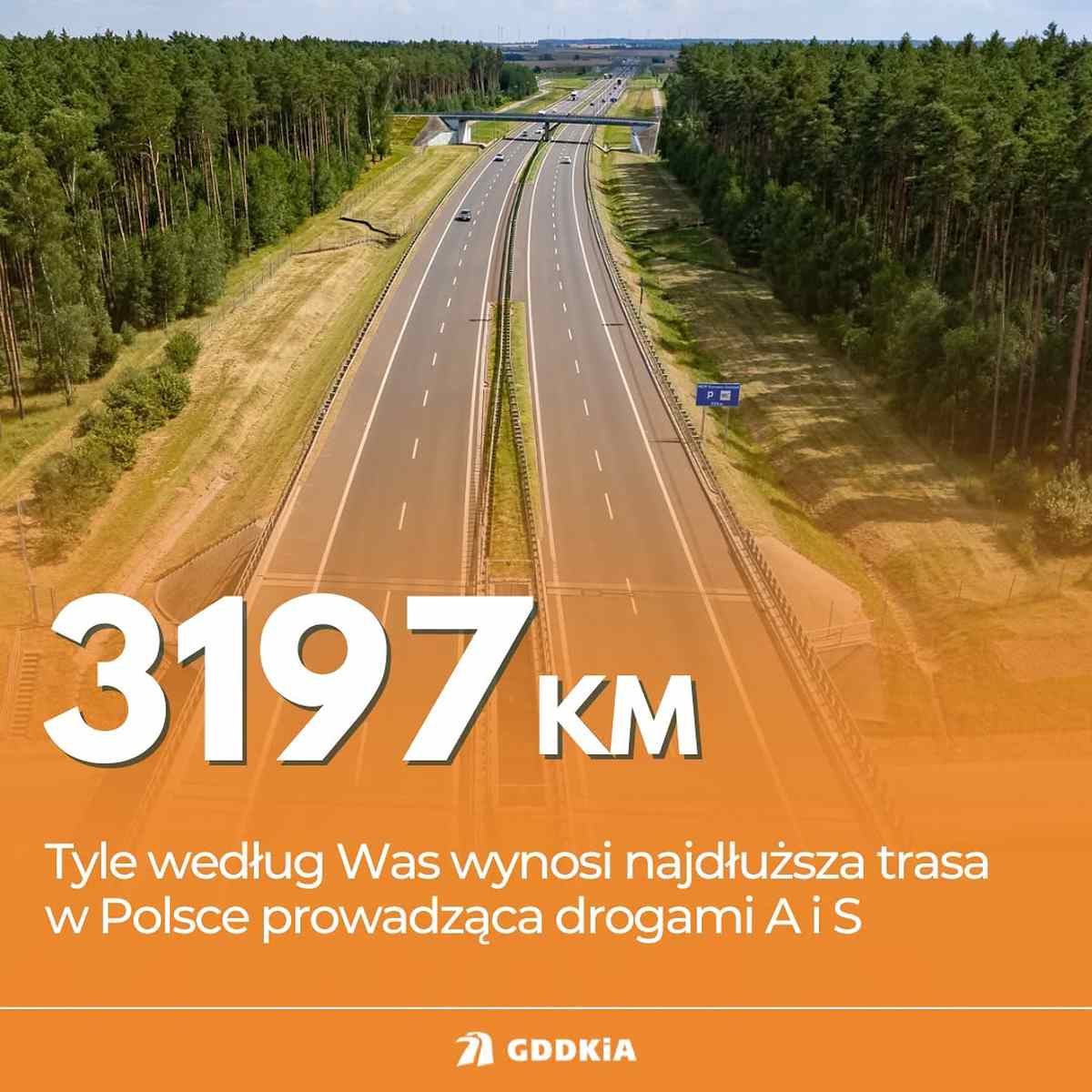 Obserwujący profil GDDKiA wyznaczyli trasę liczącą 3197 km. Prowadzi z Budziska do Czosnowa wyłącznie autostradami i ekspresówkami.
