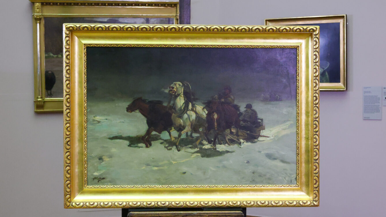Zaginiony podczas wojny obraz Alfreda Wierusza-Kowalskiego przez dekady wisiał w prywatnym domu. Teraz trafił do Muzeum Narodowego. Źródło: MKiDN
