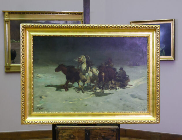 Zaginiony podczas wojny obraz Alfreda Wierusza-Kowalskiego przez dekady wisiał w prywatnym domu. Teraz trafił do Muzeum Narodowego. Źródło: MKiDN