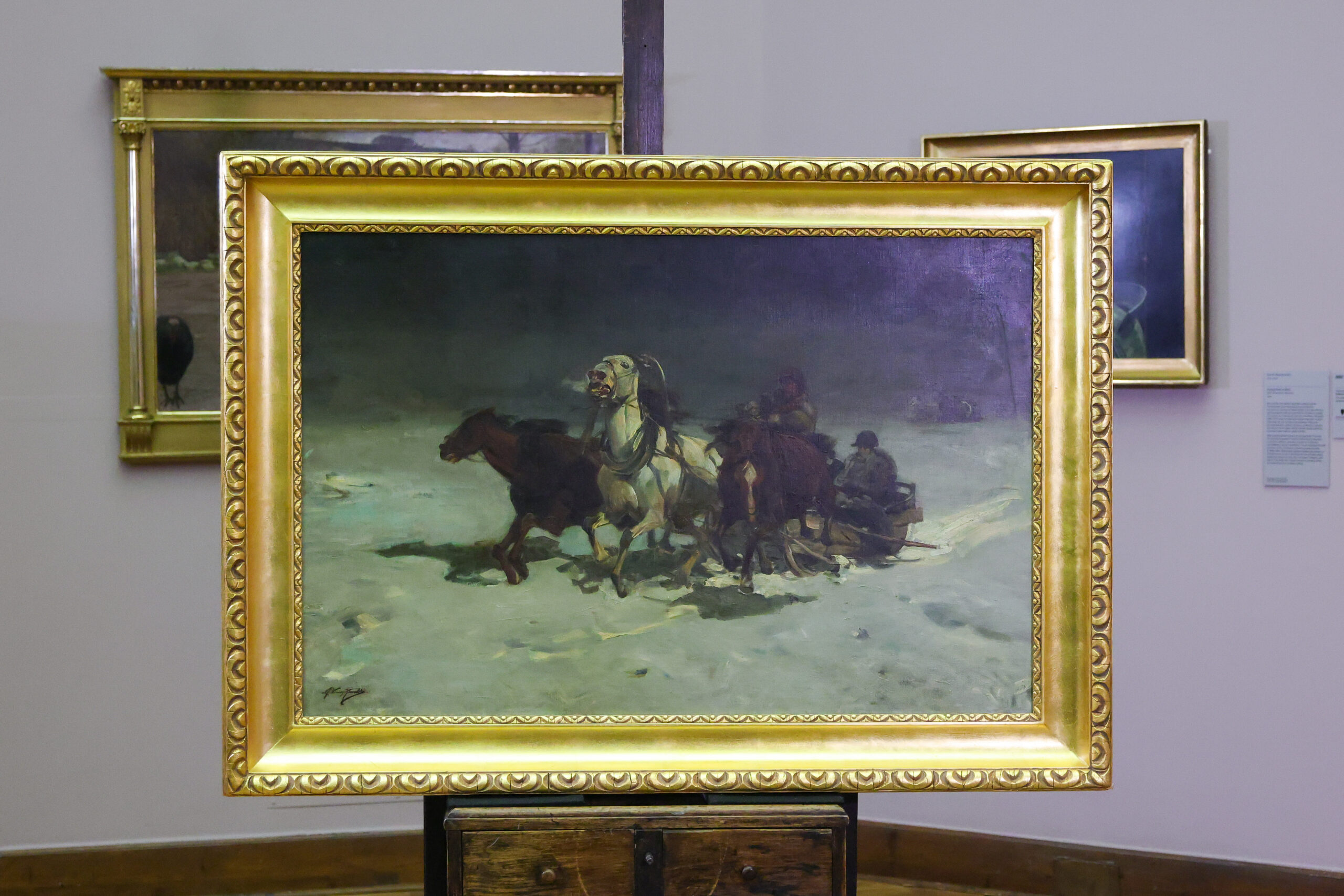 Zaginiony podczas wojny obraz Alfreda Wierusza-Kowalskiego przez dekady wisiał w prywatnym domu. Teraz trafił do Muzeum Narodowego. Źródło: MKiDN