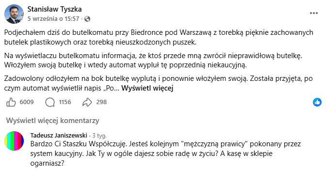 System kaucyjny po roku: 75 proc. badanych chce korzystać z niego dalej, liczba zwrotów rośnie, a Konfederacja chce jego likwidacji.