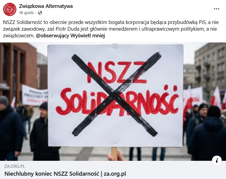 Piotr Szumlewicz zarzuca Solidarności wspieranie prawicy i pilnowanie własnego majątku. Sprawdzamy związki Piotra Dudy z polityką i Kościołem.