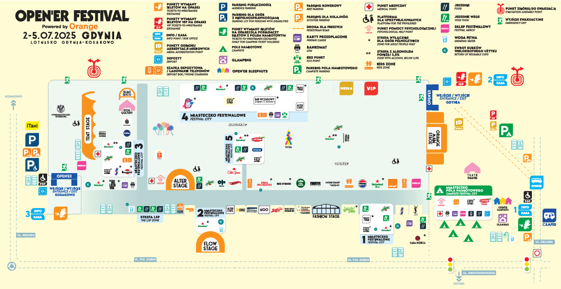 Mapa Open'er