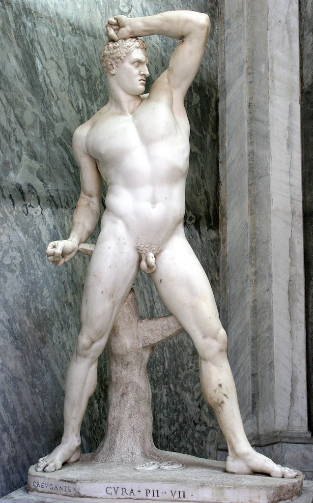 rzeźba nagiego mężczyzny/ Antonio Canova Creugas