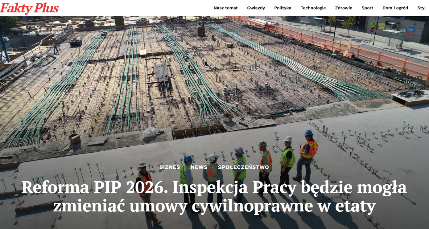 Reforma PIP – zmiana umów cywilnoprawnych na etaty od 2026 roku