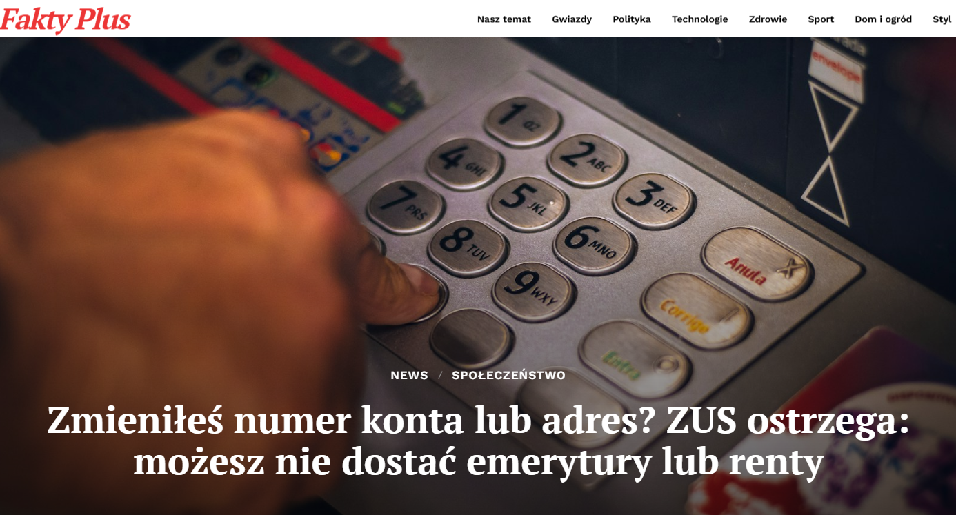 ZUS ostrzega emerytów i rencistów o obowiązku aktualizacji konta i adresu w 2025 roku