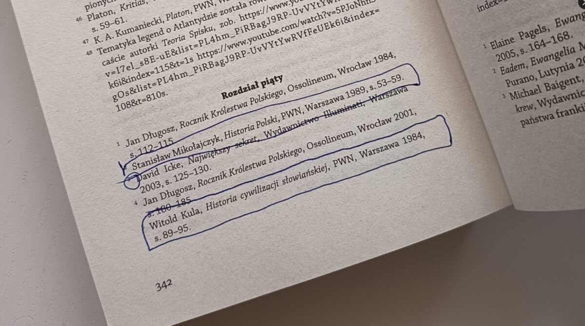 strona z książki Karoliny Opolskiej/ Artur Wójcik na X