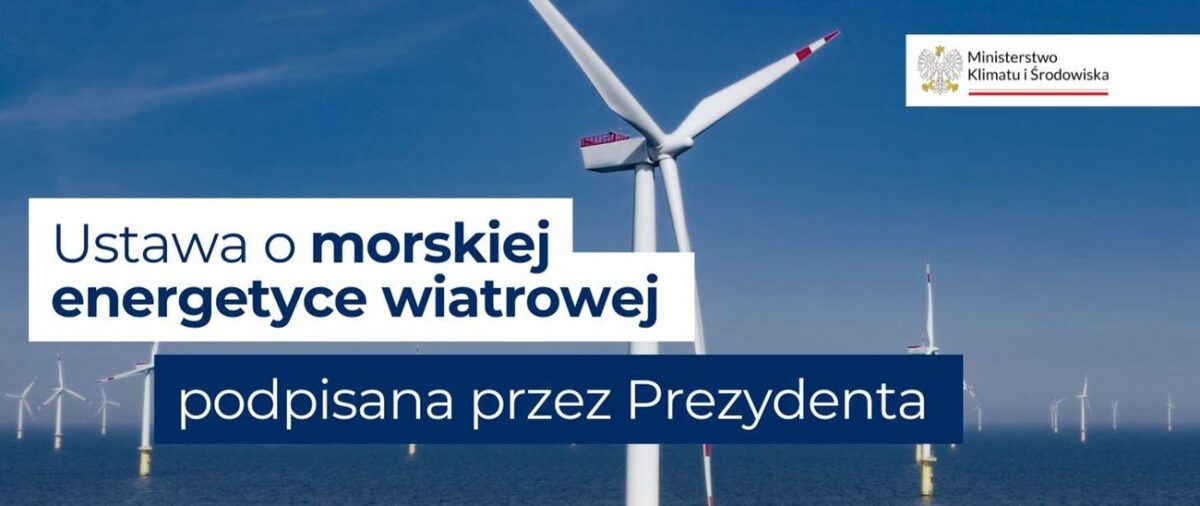 informacja o ustawie o morskiej energetyce wiatrowej/ MKiŚ