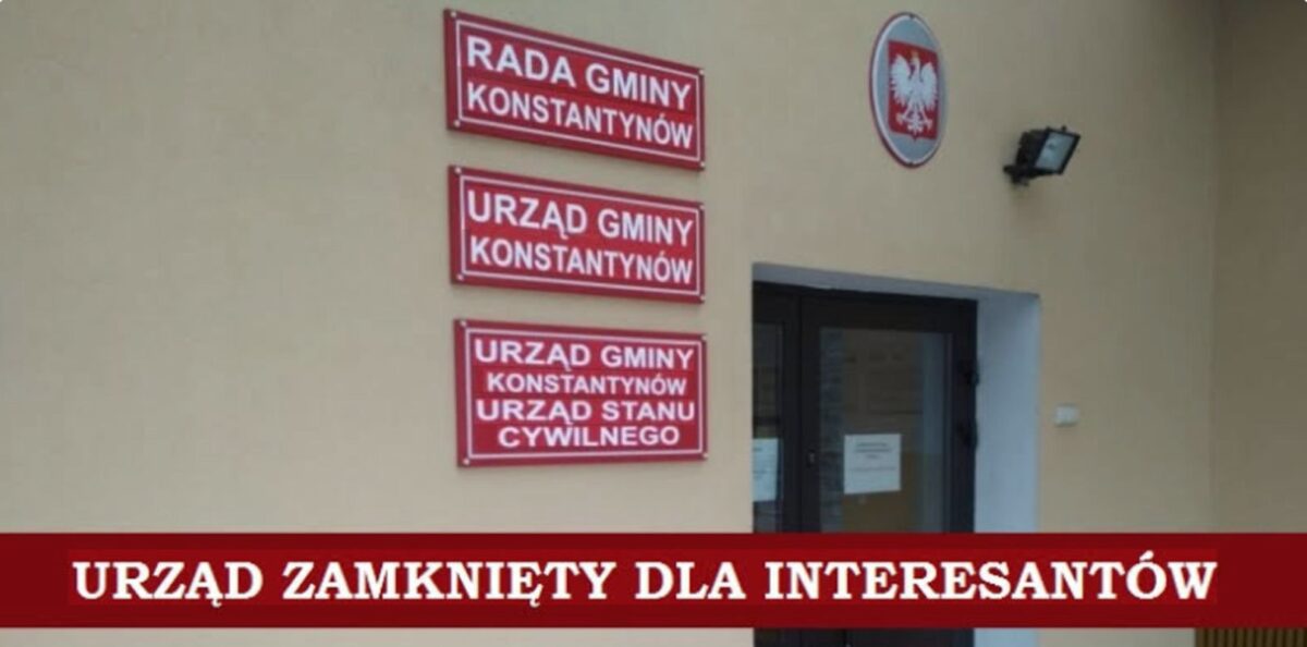 strona internetowa Urzędu Gminy Konstantynów